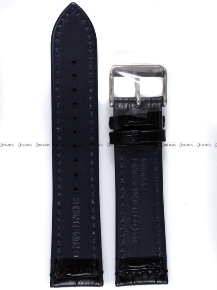 Pasek skórzany do zegarka Orient FAC08004D0 - UDFGGSB - 22 mm czarny