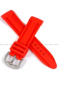Pasek silikonowy do zegarka Vostok Anchar - VE-24-RED - 24mm czerwony