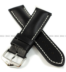 Pasek skórzany do zegarka - Hirsch Heavy Calf 01475050-2-26 - 26 mm - zwężany