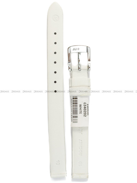 Pasek skórzany do zegarka - Rochet Trendy 6340202 - 10 mm - Biały