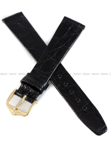 Pasek skórzany z krokodyla do zegarka - Hirsch Prestige Croco 02208050-1-17 - 17 mm 