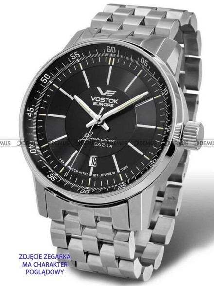 Bransoleta stalowa do zegarka Vostok Europe Gaz-14 Limousine Silver - 23 mm