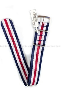 Pasek NATO nylonowy do zegarka - Fluco Field 919M-06/14/10-22 - 22 mm