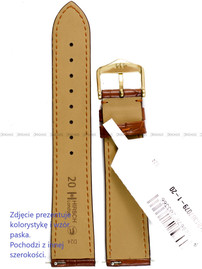 Pasek skórzany z aligatora do zegarka - Hirsch London 04307079-1-17 - 17 mm