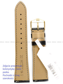 Pasek skórzany z aligatora do zegarka - Hirsch London 04307059-1-17 - 17 mm