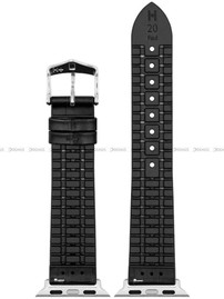 Pasek skórzano-kauczukowy z adapterem do Apple Watch - Hirsch Paul 0925028050AD-2-22 - 22 mm - Zestaw