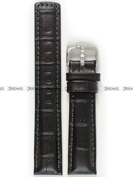 Pasek skórzany do zegarka - Hirsch Grand Duke 02528051-2-20 - 20 mm czarny