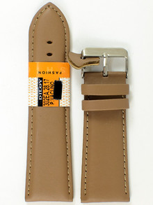 Pasek skórzany Diloy 302EA.28.17 - 28mm brązowy beżowy