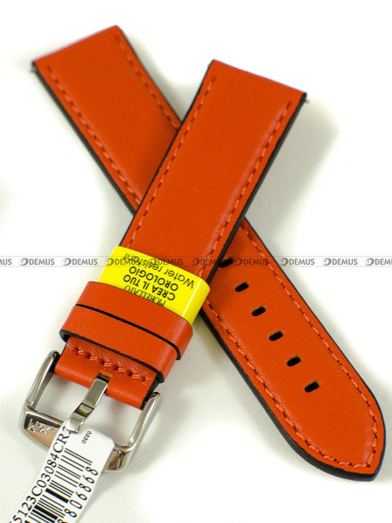 Pasek do zegarka wodoodporny skórzany - Morellato A01X5123C03084CR22 - 22 mm