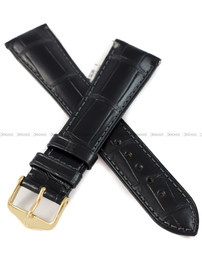 Pasek skórzany z aligatora do zegarka - Hirsch London 04207059-1-18 - 18 mm