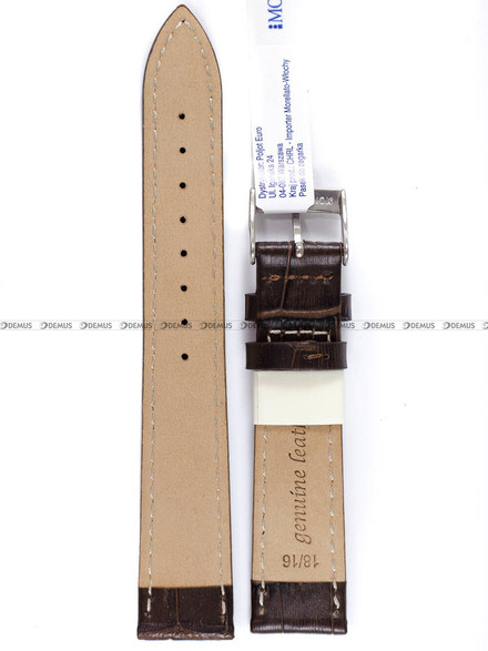 Pasek do zegarka skórzany - Morellato Bolle A01X2269480032CR18 - 18 mm