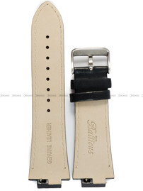 Czarny pasek skórzany do zegarka Balticus Gwiezdny Pył - 16 mm - PSBALT.GP1.16.1