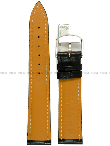 Pasek skórzany do zegarka - Fluco Da Vinci 169M-01-20 - 20 mm