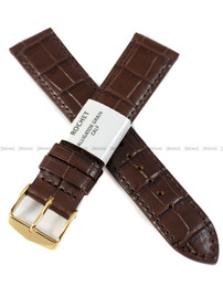 Pasek skórzany do zegarka - Rochet Charleston 5492003ST - 20 mm - Brązowy