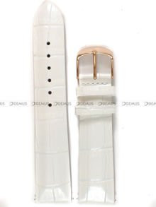 Pasek Undine skórzany do zegarka Vostok - 20 mm biały
