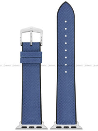 Pasek metariałowo-kauczukowy z adapterem do Apple Watch - Hirsch Arne 0925090080AD-2-20 - 20 mm - Zestaw
