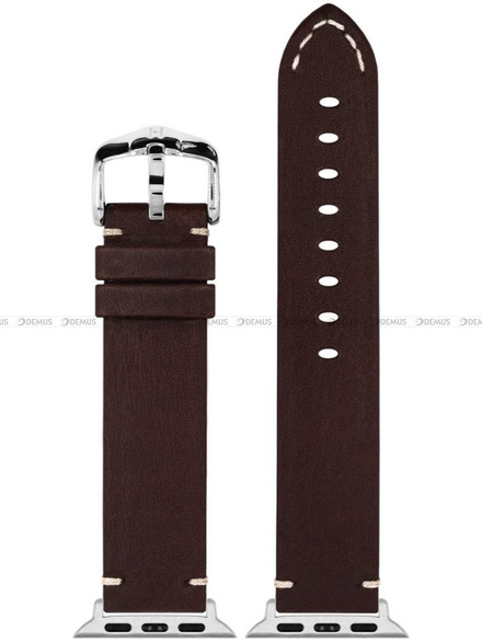 Pasek skórzany z adapterem do Apple Watch - Hirsch Ranger 05402010AD-2-22 - 22 mm - Zestaw