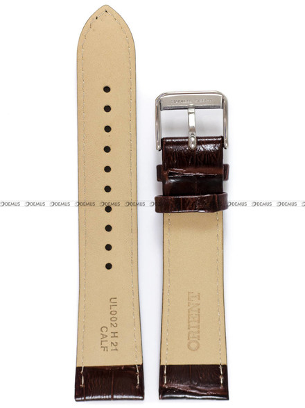 Pasek skórzany do zegarka Orient RA-AK0705R00C - UL002015J0 - 21 mm