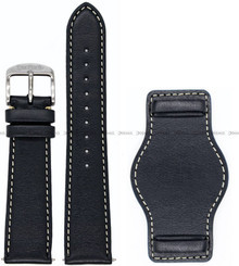 Pasek skórzany z podkładką do zegarka Hanhart 417 ES 42 mm - 21 mm - L