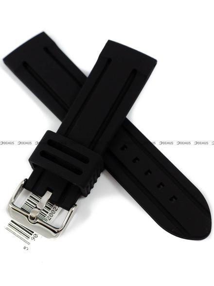 Pasek silikonowy do zegarka - Horido 0011.01.24S - 24 mm