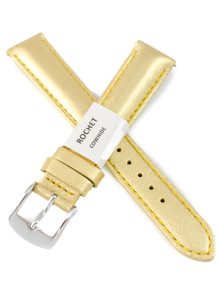 Pasek skórzany do zegarka - Rochet New York by Night 3411699XS - 16 mm - Złoty