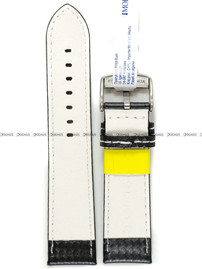 Pasek wodoodporny karbonowy do zegarka - Morellato A01U3586977917CR22 - 22 mm