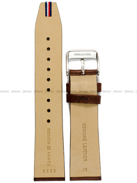 Pasek skórzany do zegarka Tommy Hilfiger 1791840 - 21 mm