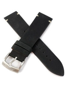 Pasek skórzany do zegarka Atlantic z serii 70351, 80371, 80570 - L70351-BK-22/20S - 22 mm