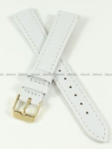 Pasek skórzany do zegarka - Toscana PST-14.7-G - 14 mm biały