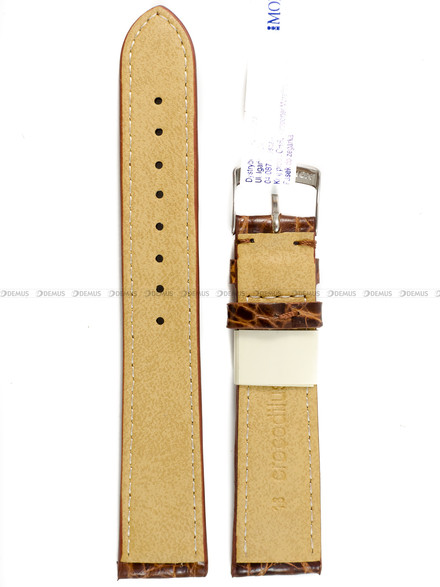 Pasek do zegarka skórzany - Morellato Mombasa A01X0857042034CR18 - 18 mm
