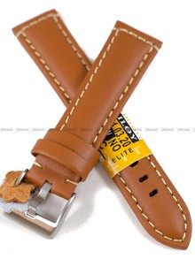 Pasek skórzany do zegarka - Diloy P354.20.3 - 20mm brązowy
