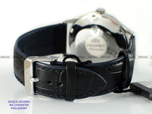 Pasek skórzany do zegarka Orient FAC08004D0 - UDFGGSB - 22 mm czarny