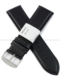 Pasek skórzany do zegarka - Rochet Neptune 7232401 - 24 mm - Czarny
