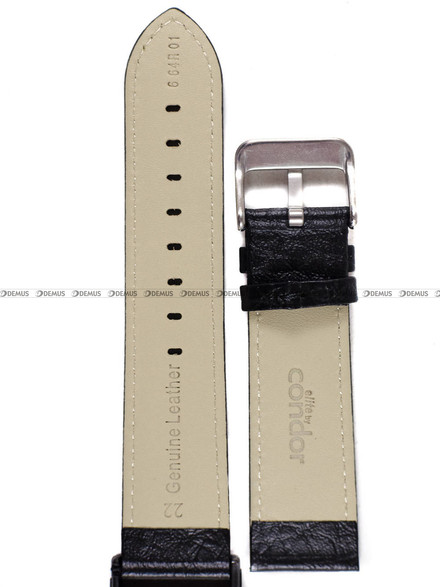 Pasek skórzany do zegarka - Condor 664R.01.22.W - 22 mm