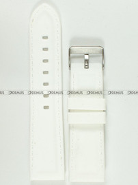 Pasek silikonowy do zegarka - Chermond PG1.24.7.7 - 24 mm biały