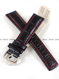 Pasek skórzany do zegarka - Hirsch Grand Duke 02528050-2-20 - 20 mm czarny