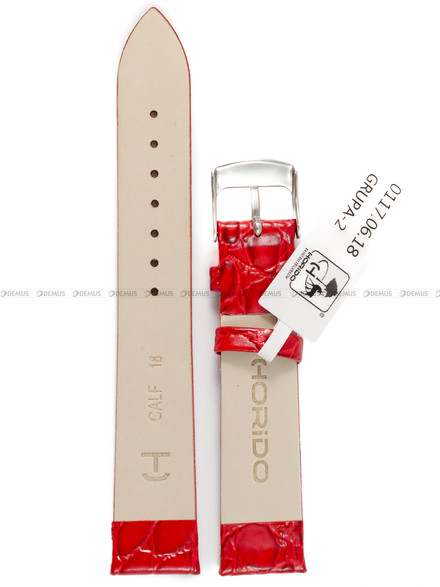 Pasek skórzany do zegarka - Horido 0117.06.18 - 18 mm