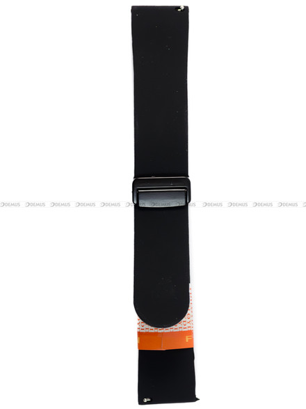 Pasek silikonowy Diloy do zegarka - SBR45.22.1 - 22 mm - zapięcie motylkowe na magnes