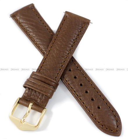 Pasek skórzany do zegarka - Hirsch Camelgrain M 01009115-1-16 - 16 mm