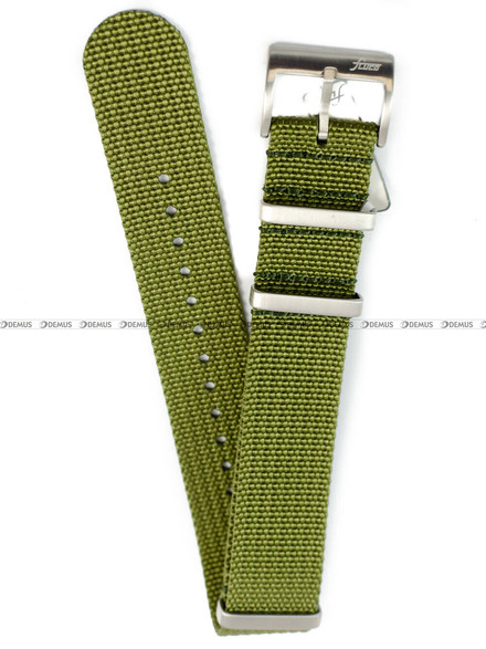 Pasek NATO Bawełniany do zegarka - Fluco Field Cotton 915M-31-22 - 22 mm