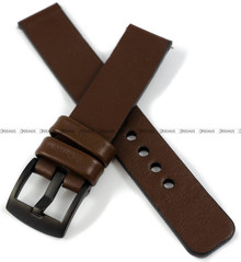 Pasek skórzany do zegarka lub smartwatcha - moVear WQU0S010000BKMM20B1 - 20 mm