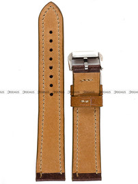 Pasek skórzany ręcznie robiony A. Kucharski Leather - Conceria Il Ponte Maya Double - Chocolate/Camel - 20 mm