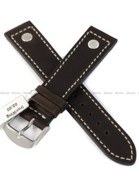 Pasek skórzany do zegarka - Fluco Ironwing-02-20 - 20 mm