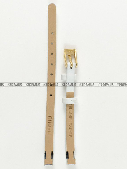 Pasek do zegarków Obaku V110L - V110LGIRW - 6 mm biały