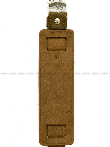 Pasek skórzany z podkładką do zegarka - Horido 0112.02.24S - 24 mm
