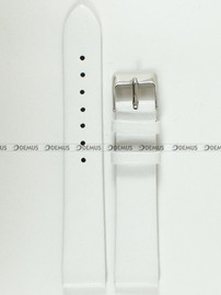 Pasek skórzany do zegarka - Tekla PT8.18.22 - 18 mm biały