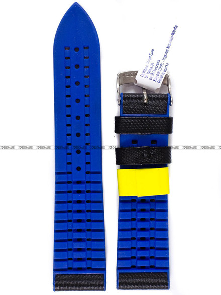 Pasek wodoodporny do zegarka - Morellato A01X4762797865CR22 - 22 mm czarny