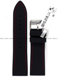 Pasek silikonowy do zegarka - Horido 0015.01R.24S - 24 mm