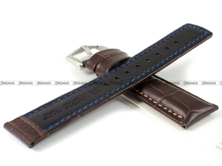 Pasek skórzany do zegarka - Hirsch Grand Duke 02528010-2-22 - 22 mm brązowy