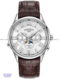 Pasek skórzany do zegarka Roamer - 513821 41 25 05 - 22 mm  - bez klamerki 